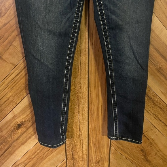 Miss Me Women’s 27 Signature Rise Skinny Bling Blue Jeans - Picture 7 of 14